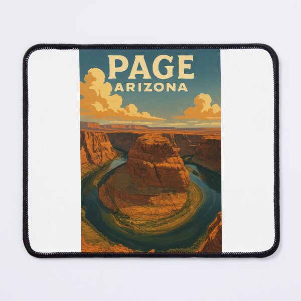 Item preview, Page Arizona View of Horseshoe Bend and Colorado River designed and sold by Places On Earth.