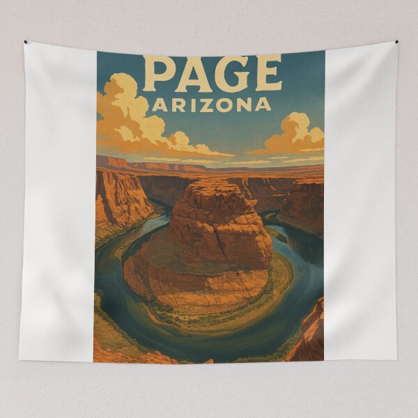 Item preview, Page Arizona View of Horseshoe Bend and Colorado River designed and sold by Places On Earth.