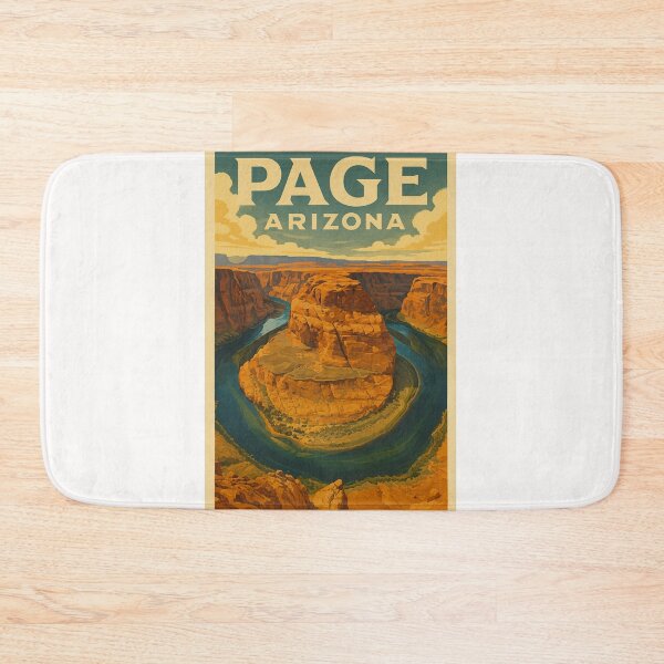 Item preview, Page Arizona Panoramic View of Horseshoe Bend and Desert Plateau designed and sold by Places On Earth.