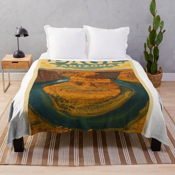 Item preview, Page Arizona Panoramic View of Horseshoe Bend and Desert Plateau designed and sold by Places On Earth.