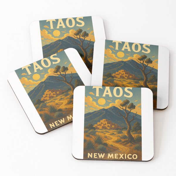 Item preview, Taos New Mexico Pueblo with Taos Mountain and Desert Landscape designed and sold by Places On Earth.