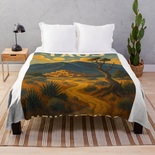 Item preview, Taos New Mexico Pueblo with Taos Mountain and Desert Landscape designed and sold by Places On Earth.