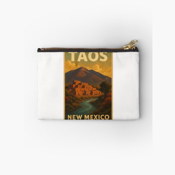 Item preview, Taos New Mexico Rio Pueblo with Taos Pueblo and Mountain Peaks designed and sold by Places On Earth.