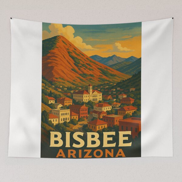 Item preview, Bisbee Arizona Historic Downtown Nestled in Mule Mountains designed and sold by Places On Earth.