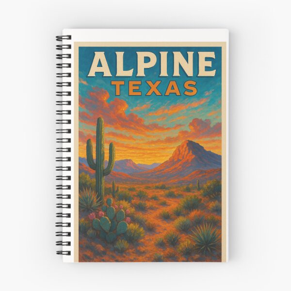 Item preview, Alpine Texas Chihuahuan Desert Sunset with Saguaro and Mountain View designed and sold by Places On Earth.