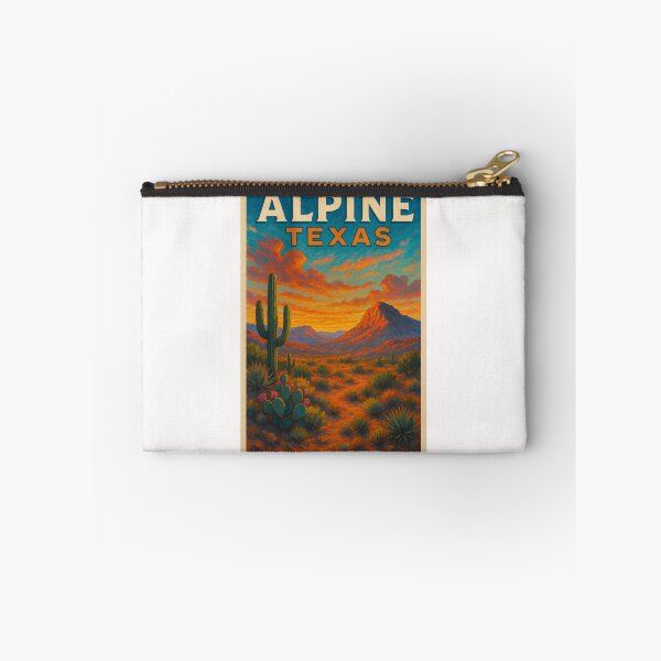 Item preview, Alpine Texas Chihuahuan Desert Sunset with Saguaro and Mountain View designed and sold by Places On Earth.