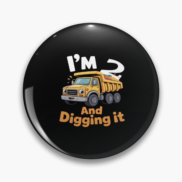 Item preview, Im 2 And Digging It 2nd Birthday Dump Truck Construction Birthday designed and sold by sky11PP.