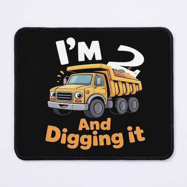 Item preview, Im 2 And Digging It 2nd Birthday Dump Truck Construction Birthday designed and sold by sky11PP.