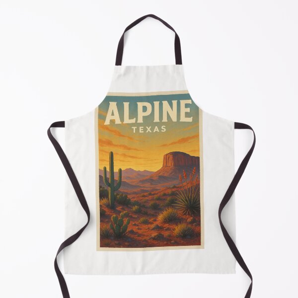 Item preview, Alpine Texas Desert Plateau with Sunset Behind Flat-Topped Mesa designed and sold by Places On Earth.