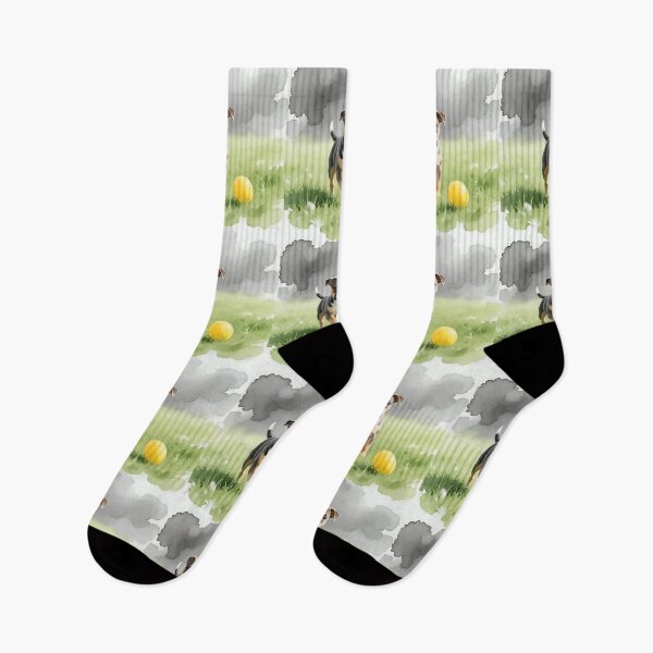 Item preview, A dog playing in a field  designed and sold by Nomad-Maynard.