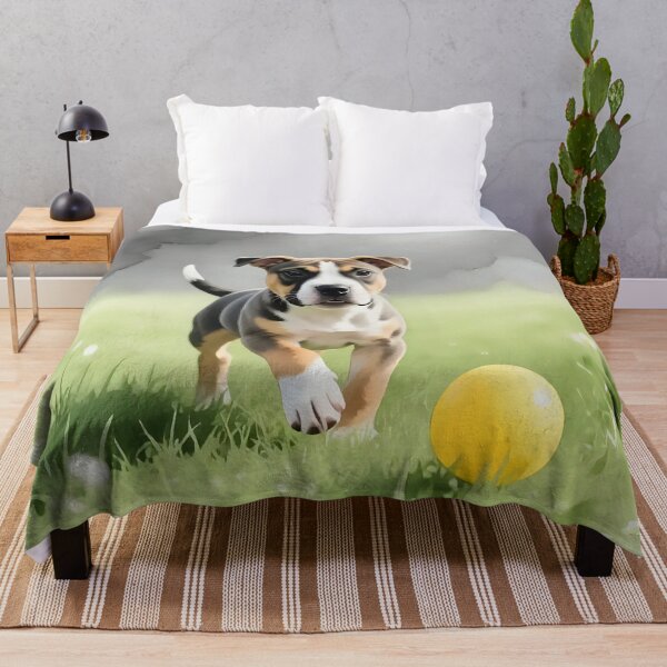 Item preview, A dog playing in a field designed and sold by Nomad-Maynard.