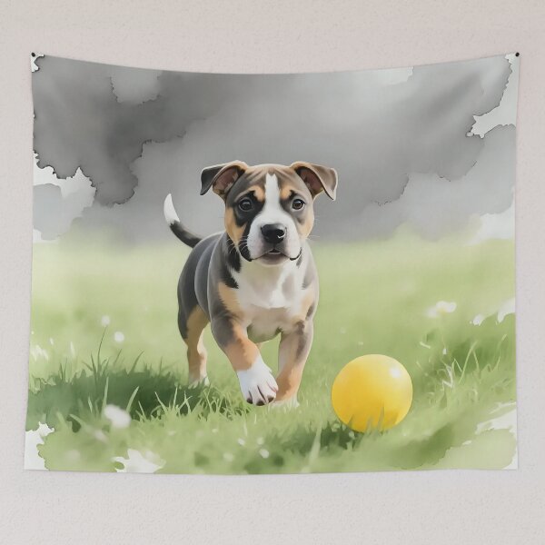 Item preview, A dog playing in a field  designed and sold by Nomad-Maynard.