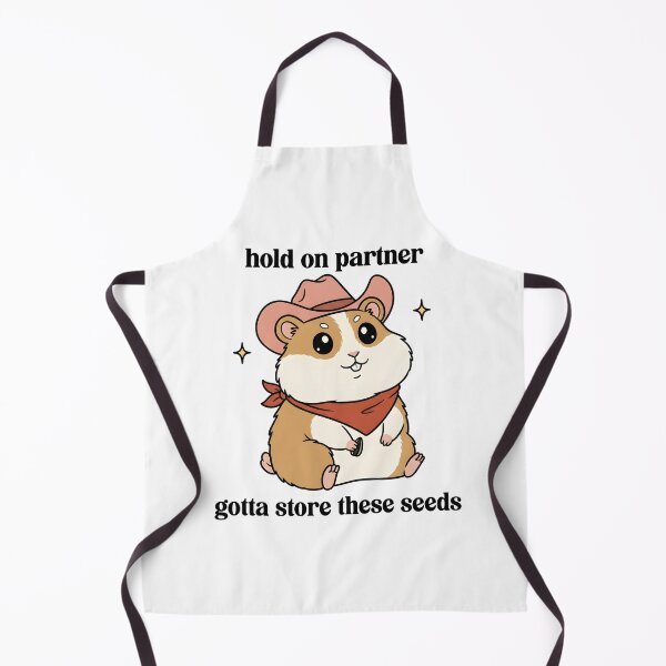 Item preview, Hold On Partner Gotta Store These Seeds Funny Hamster Sticker designed and sold by Senkov.