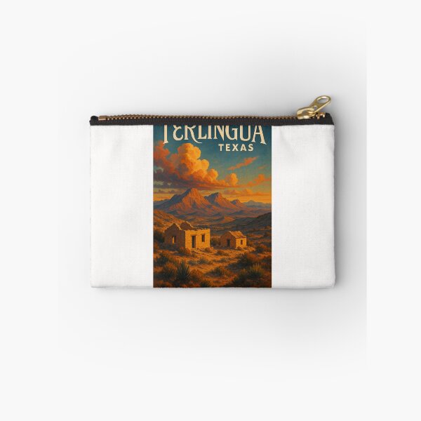 Item preview, Terlingua Texas Desert Ghost Town with Mountains and Evening Clouds designed and sold by Places On Earth.