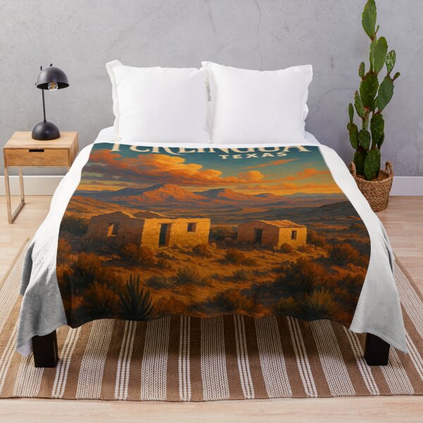 Item preview, Terlingua Texas Desert Ghost Town with Mountains and Evening Clouds designed and sold by Places On Earth.
