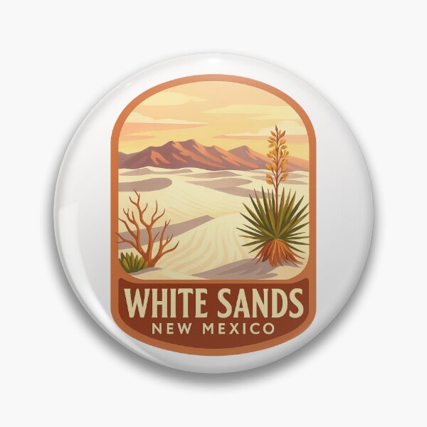 Item preview, White Sands New Mexico Dunes with Yucca and Distant Mountains designed and sold by Places On Earth.