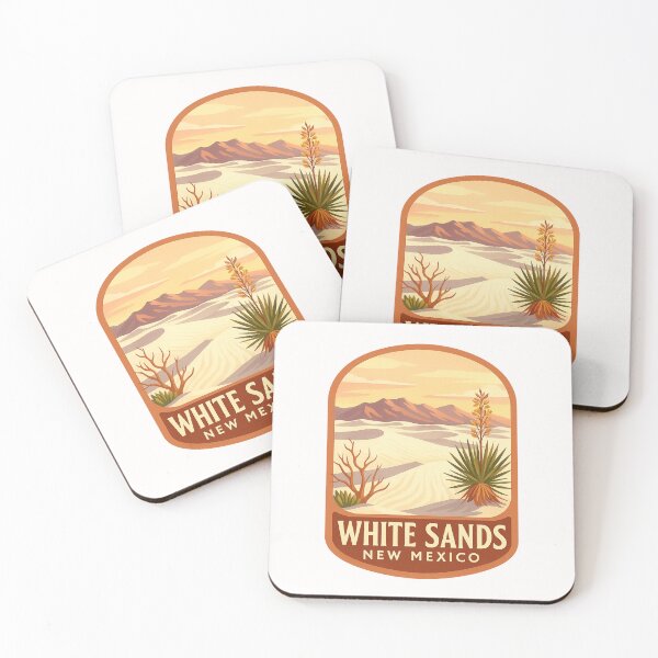 Item preview, White Sands New Mexico Dunes with Yucca and Distant Mountains designed and sold by Places On Earth.