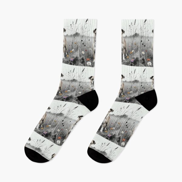Item preview, A dog playing in a field  designed and sold by Nomad-Maynard.