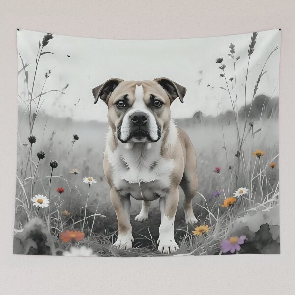 Item preview, A dog playing in a field  designed and sold by Nomad-Maynard.