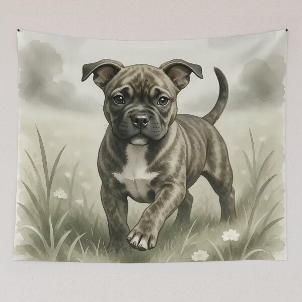 Item preview, A dog playing in a field  designed and sold by Nomad-Maynard.