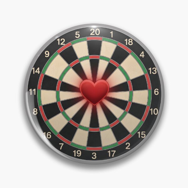 Item preview, dartboard with a red heart in the middle designed and sold by Nikoleta Vukovic.