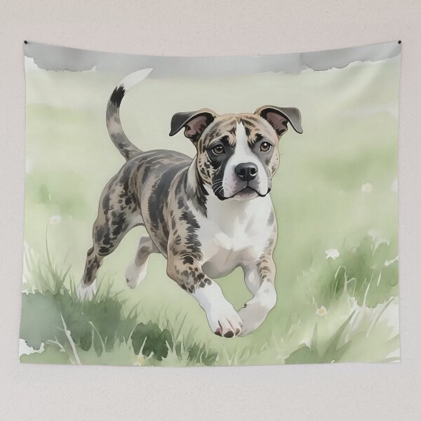 Item preview, A dog playing in a field  designed and sold by Nomad-Maynard.