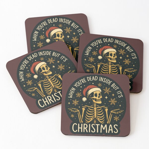 Item preview, Funny Skeleton Christmas Sweatshirt – Dead Inside But It’s Christmas – Dark Humor Holiday Jumpe designed and sold by Graphisphere.