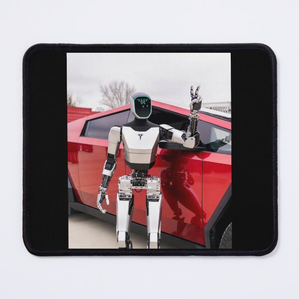Item preview, tesla humanoid robot art designed and sold by TEEJAMBOREE.