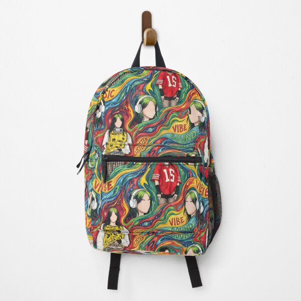 Item preview, Billy Elish Music Girl Pattern – Colorful Aesthetic Art designed and sold by Artistic canvas store.