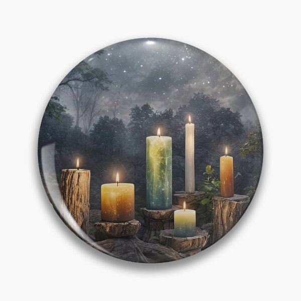Item preview, Candlelit Forest Under Starry Sky designed and sold by Stephanie Laird.