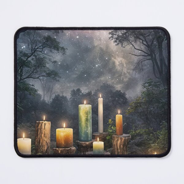 Item preview, Candlelit Forest Under Starry Sky designed and sold by Stephanie Laird.