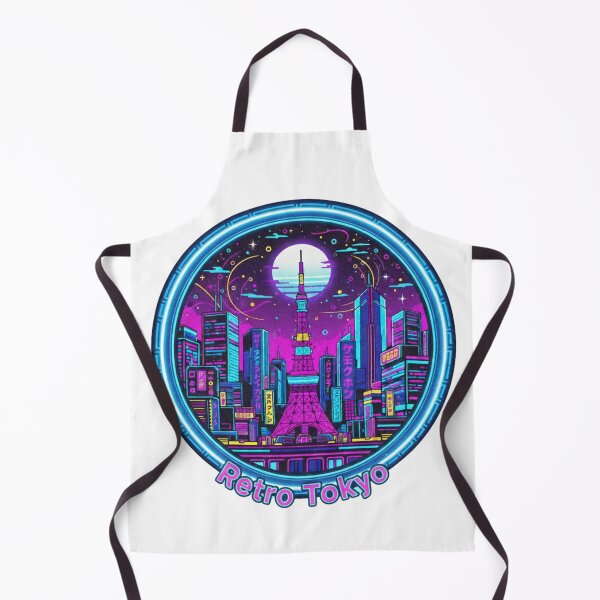 Item preview, Retro Neon Tokyo Skyline – Cosmic Edition designed and sold by Tily360.