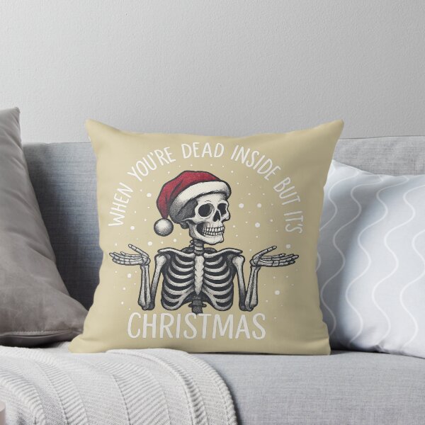 Item preview, Funny Skeleton Christmas SFunny Skeleton Christmas Sweatshirt – Dead Inside But It’s Christmas – Dark Humor Holiday Giftweatshirt – Dead Inside But It’s Christmas – Dark Humor Holiday Gift designed and sold by Graphisphere.