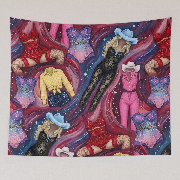 Item preview, Cosmic Pop Princess – Hand-Drawn Magical Poster Art designed and sold by Artistic canvas store.