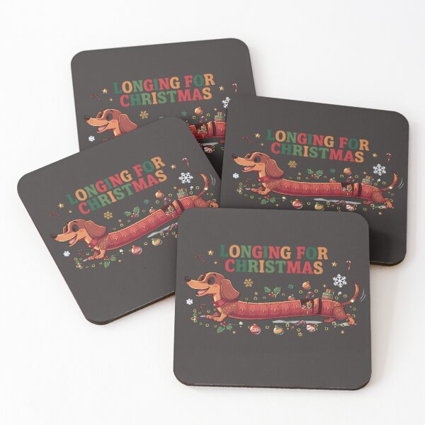 Item preview, Longing For Christmas Dachshund - Funny Daschund  designed and sold by zezoconan.