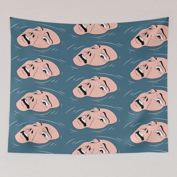 Item preview, Face Drowning in Water Retro Illustration designed and sold by Seven Design.