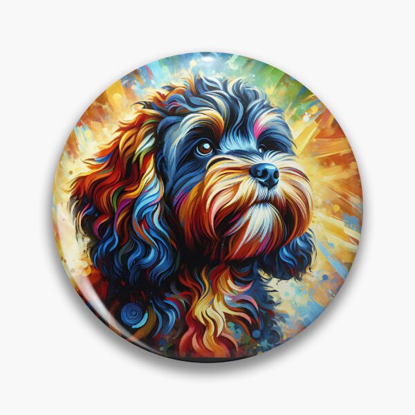 Item preview, Cockapoo Dog Acrylic Print Doggo Portrait Pet Lovers designed and sold by Puppy Puzzles Plus.
