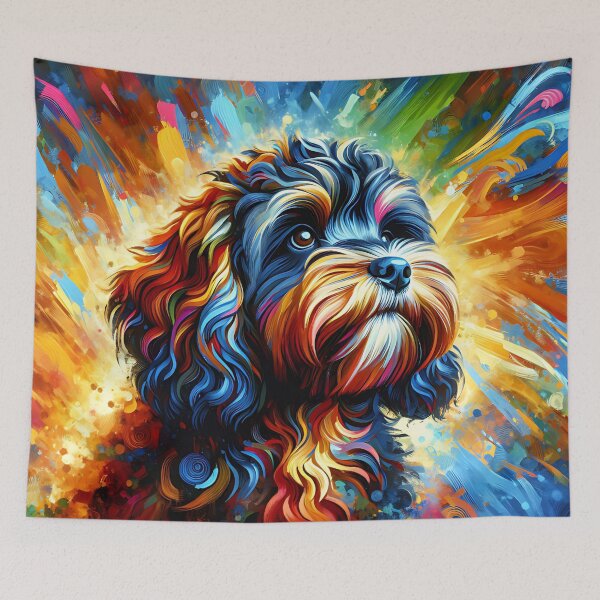 Item preview, Cockapoo Dog Acrylic Print Doggo Portrait Pet Lovers designed and sold by Puppy Puzzles Plus.