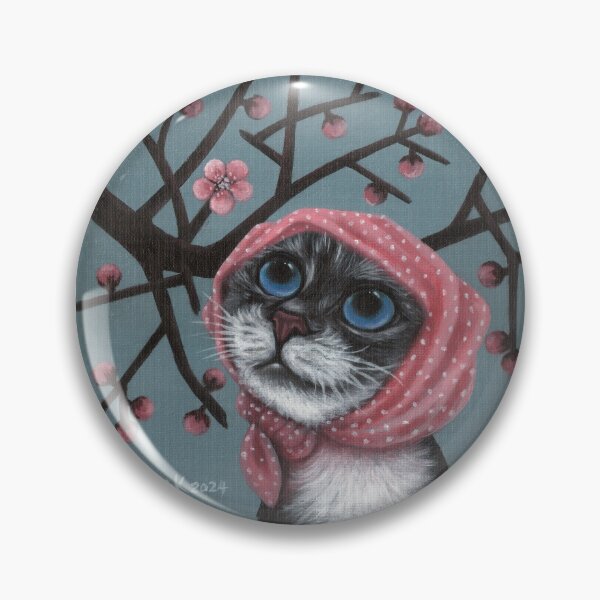 Item preview, A cat enjoying the flowers. designed and sold by EmilyDouArt.