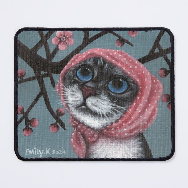 Item preview, A cat enjoying the flowers. designed and sold by EmilyDouArt.