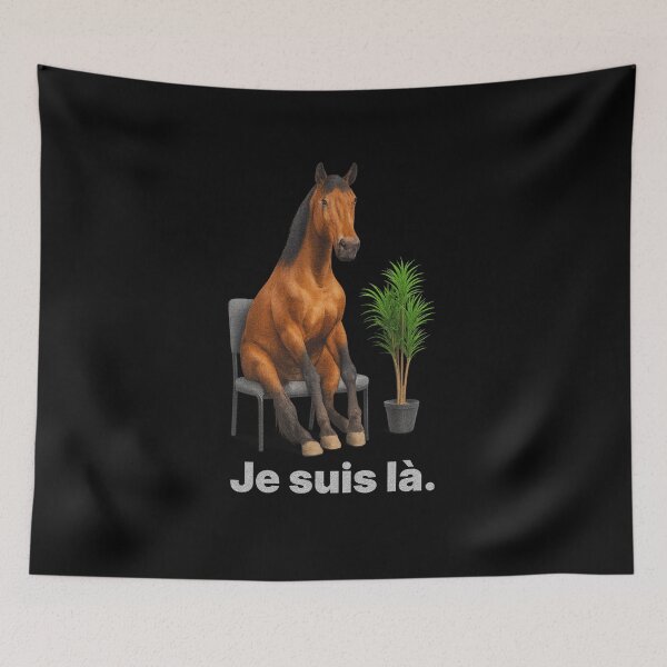Item preview, I'm here. – Absurd Humor Sitting Horse | Animal Meme designed and sold by Badsketchclub.