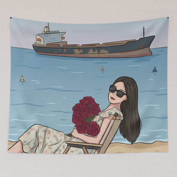 Artikelvorschau, 海与花Meer und Blumen entworfen und verkauft von VICYINYIN.