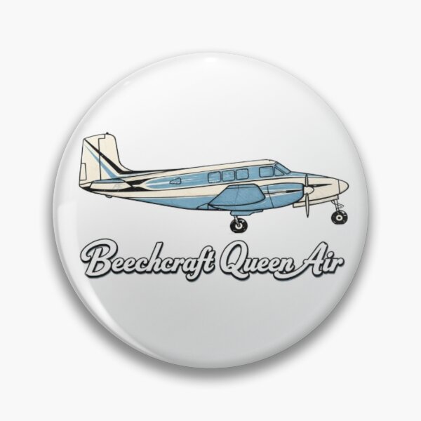 Item preview, vintage straight tail beechcraft Queen Air multi engine designed and sold by PilotandPlane.