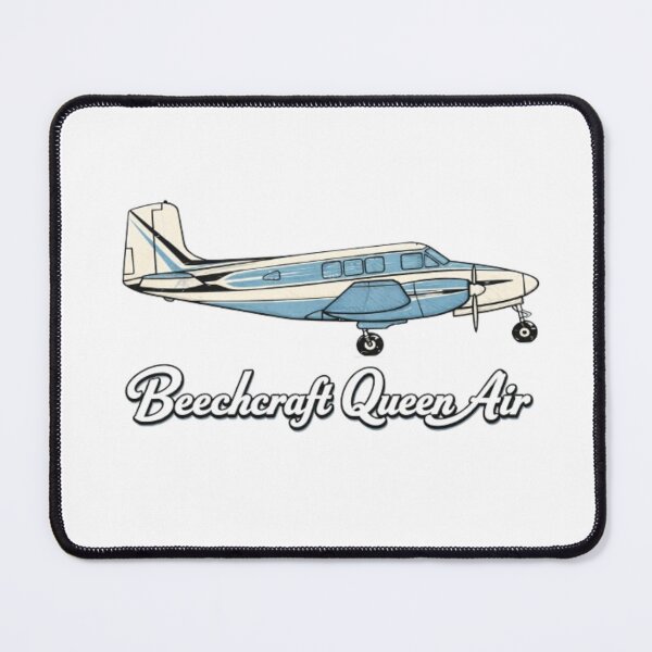 Item preview, vintage straight tail beechcraft Queen Air multi engine designed and sold by PilotandPlane.
