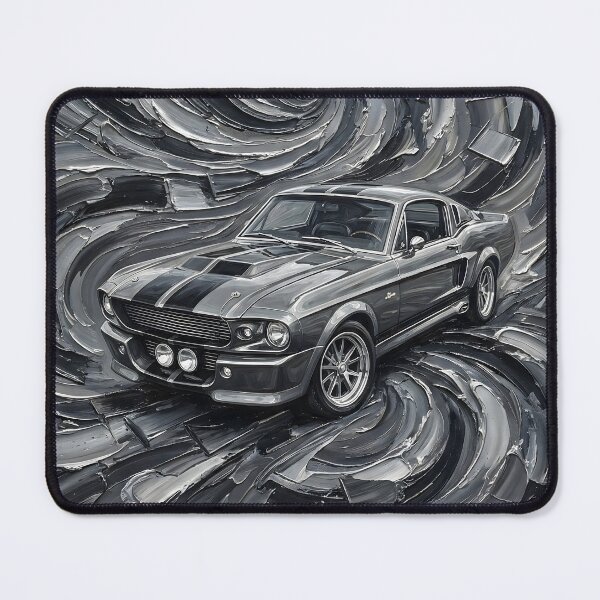 Item preview, Classic Muscle Car • Monochrome Swirl Art Pattern designed and sold by Artistic canvas store.