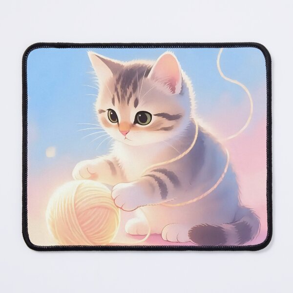Item preview, A kitten playing with a ball of yarn designed and sold by Nomad-Maynard.