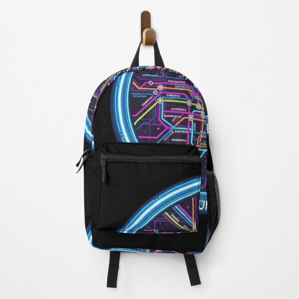 Item preview, London Underground Abstract Map – Neon Circuit Edition designed and sold by Tily360.