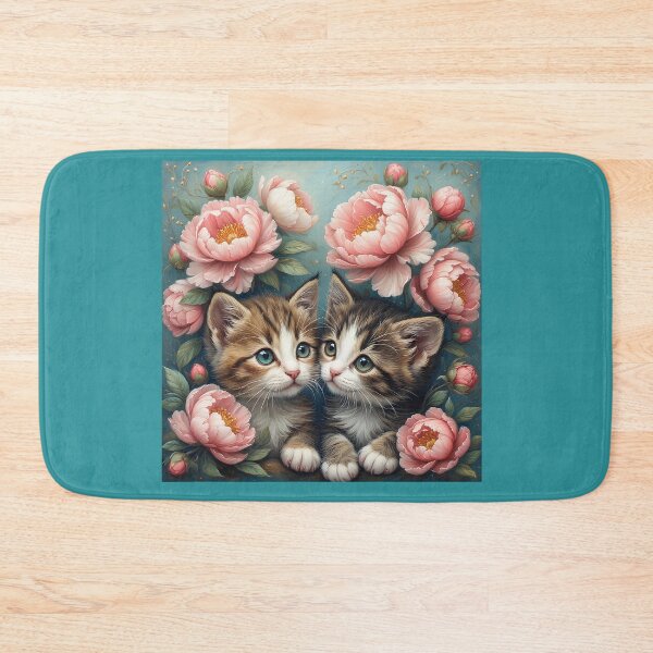 Item preview, A couple of cute kittens among the peonies. designed and sold by Natalia-Vlad.