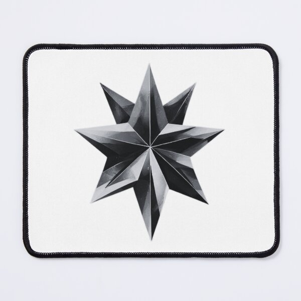 Item preview, Abstract Black Eight Pointed Star designed and sold by RED-MOUSE.