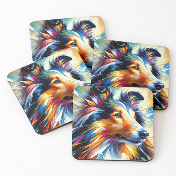 Item preview, Collie Dog Acrylic Print Doggo Portrait Pet Lovers designed and sold by Puppy Puzzles Plus.